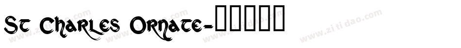 St Charles Ornate字体转换